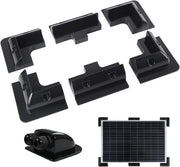 Kit di montaggio in ABS a 7 pezzi per pannelli solari, tetti, camper e imbarcazioni