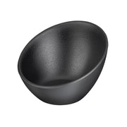 Ciotola ZEN, 16 cm, melamina, nera, effetto pietra, capacità 300 ml