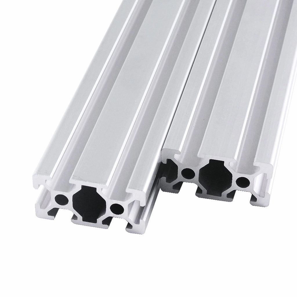 Profilo in alluminio 2040, tipo T, 2 pezzi, lunghezza 1000 mm, dimensioni 20x40 mm