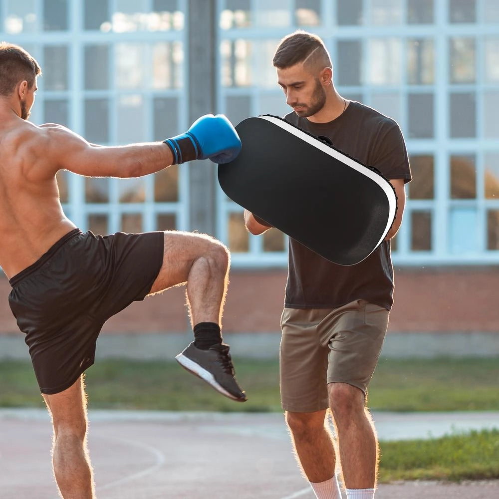 Colpitore da Braccio Imbottito per Boxe e Muay Thai in PU ed EPE 38x20x18 cm Nero, Regolabile e Robusto