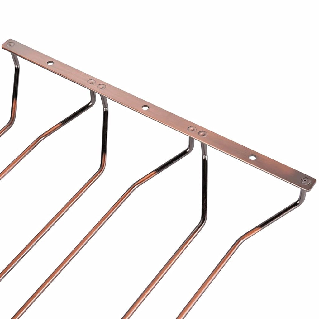 Portabicchieri da appendere sotto il mobile, 3 ripiani, 27,5 cm, bronzo