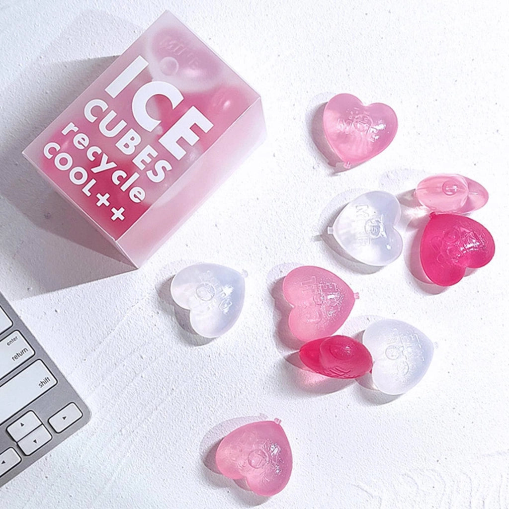 Cubetti di ghiaccio a forma di cuore, 15 pezzi, riutilizzabili, in polietilene (PE), dimensioni 1,5 x 1,6 cm