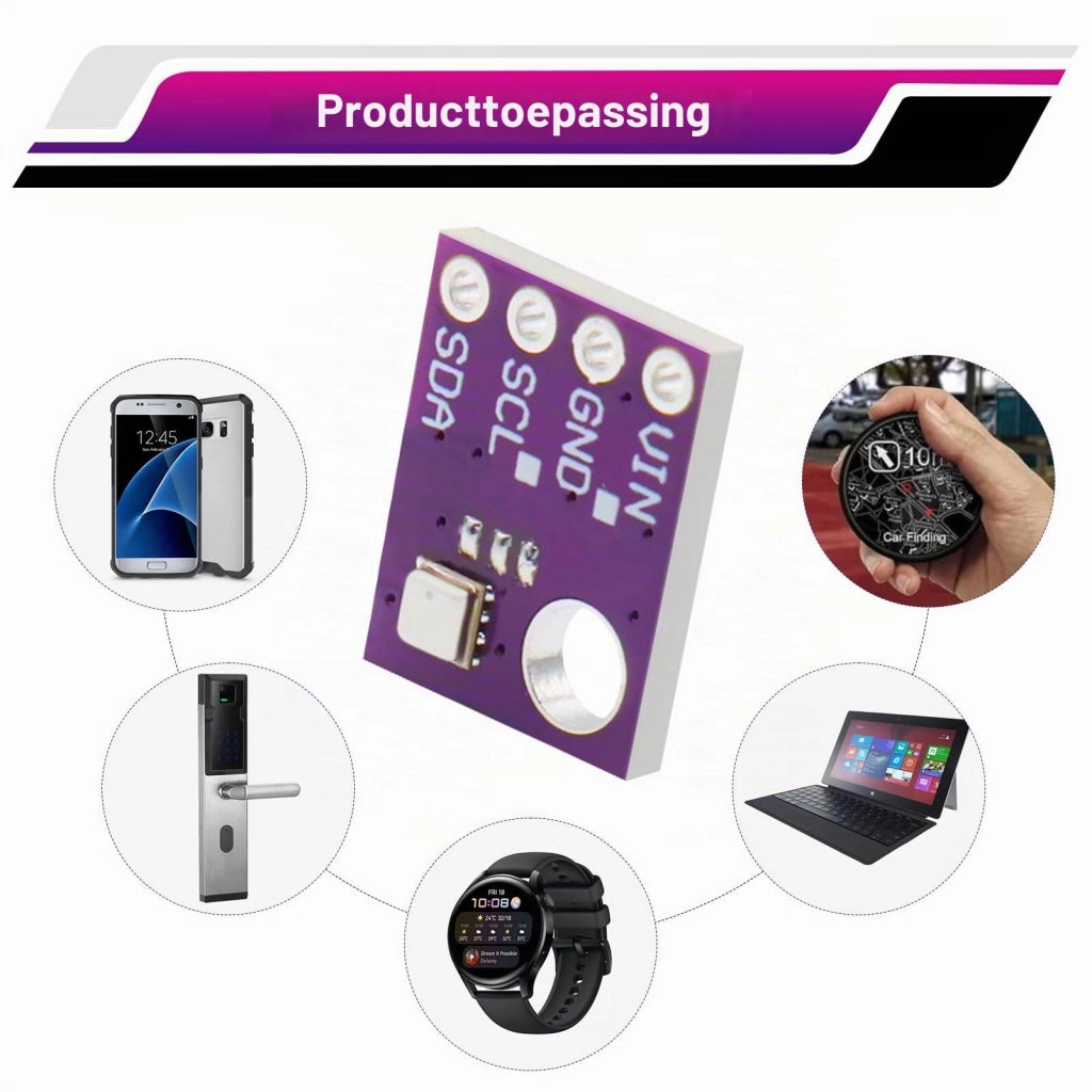 Sensore BME-280 per temperatura, umidità e pressione, 5V, interfaccia I2C, confezione da 2 pezzi