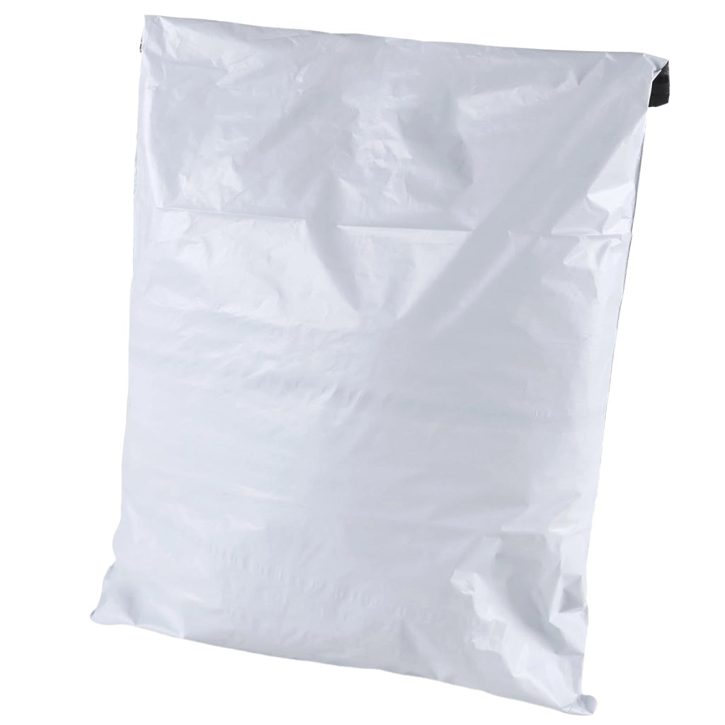 200 buste imbottite, in plastica, autoadesive, dimensioni 38x51 cm, colore bianco