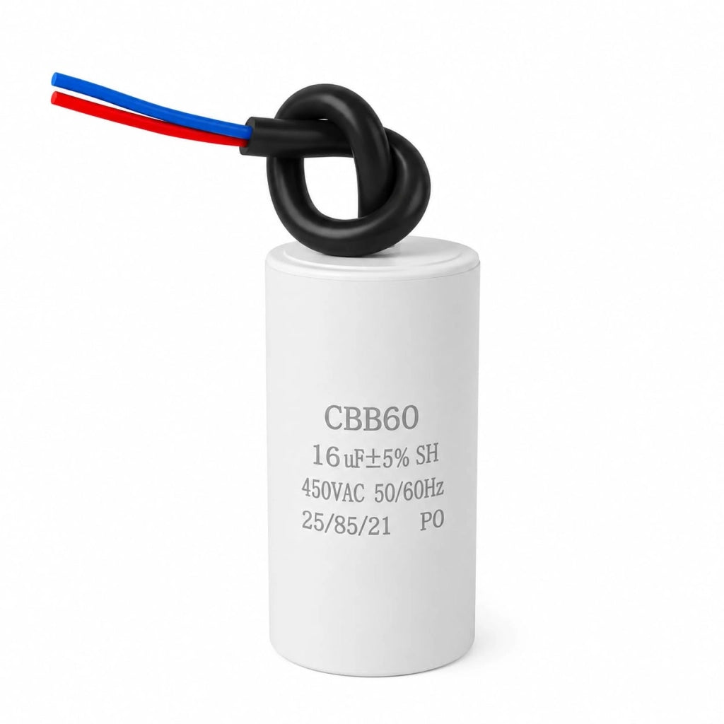 Condensatore CBB60, 16 µF, 450 V AC, per motori, dimensioni 38x70 mm