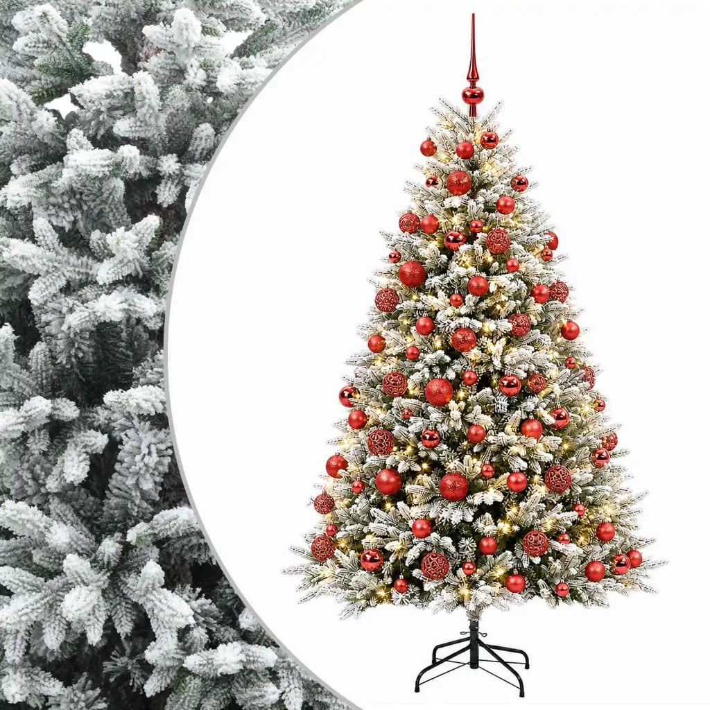 Albero di Natale Artificiale con Palline 180 cm 300 LED 3466855
