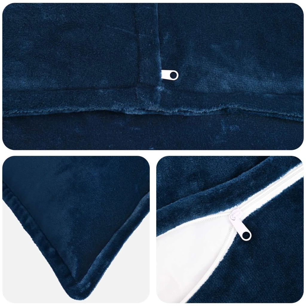 Federa HOUTEN Blu navy 40 x 145 cm Flanella 917368