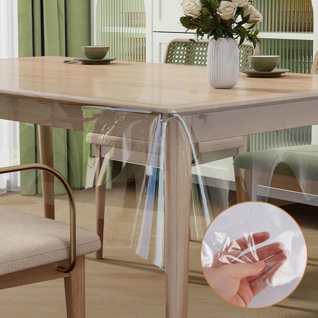 Tovaglia trasparente, 140x180 cm, in PVC, lavabile