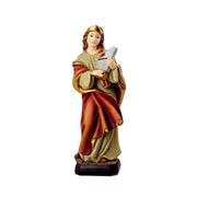 Santa Cecilia, statuetta dipinta a mano, resina, 20 cm