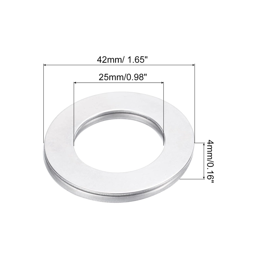 Cuscinetti a sfera AXK2542 2AS, 2 pezzi, 25x42x4 mm, acciaio cromato