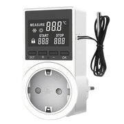 Termostato a 230 V, con display LCD, dotato di 2 sensori, per serre e acquari