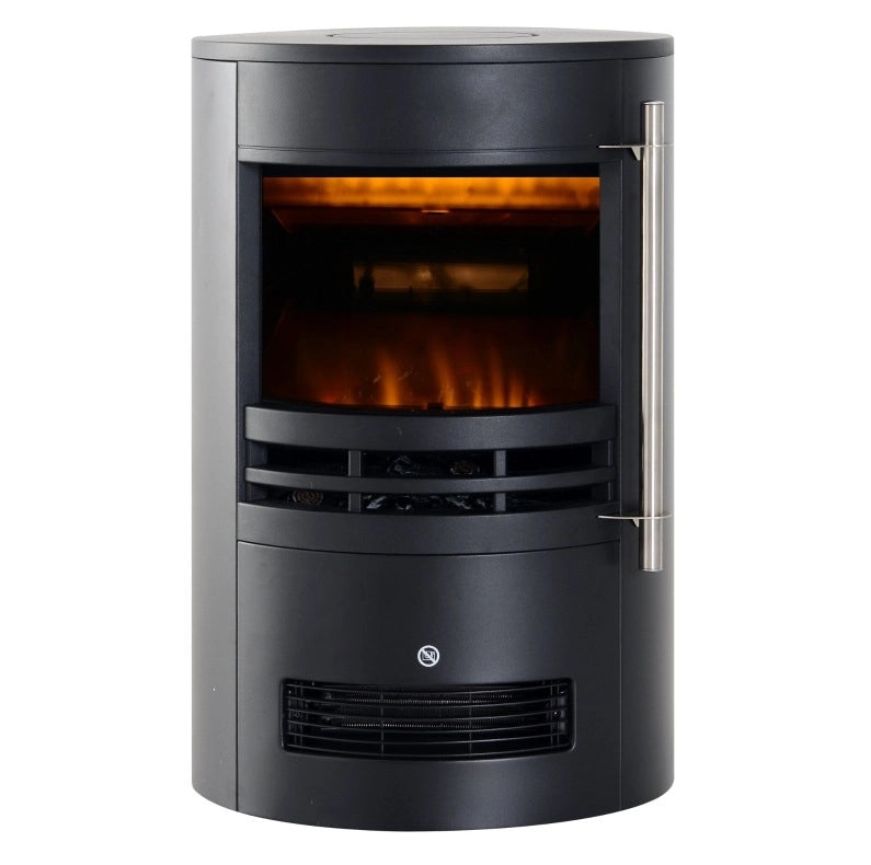 CAMINO ELETTRICO con termoventilatore 41x41x64,5 cm Nero