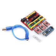 CNC Shield V4+ con driver per motori passo-passo A4988, per Arduino, a 3 assi