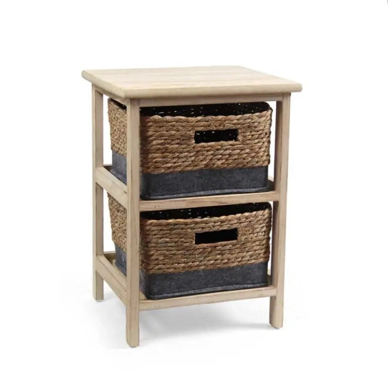 Cassettiera in legno 2 cassetti 33x31x43 cm