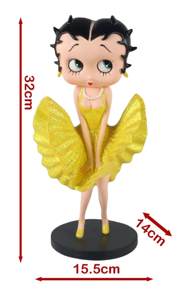Figura Betty Boop Cool Breeze 32 cm Abito giallo glitterato