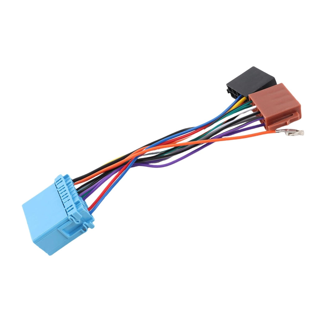 Kit di adattatori per cablaggi radio ISO, 1 pezzo, ABS, colore nero