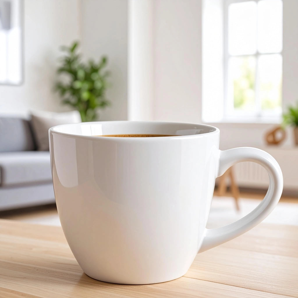 Set di 4 tazze da caffè in Vetroceramica, colore bianco, capacità 230 ml