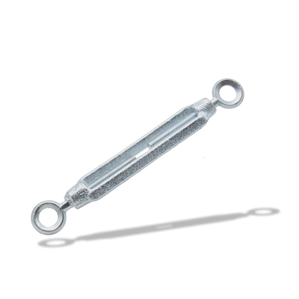 Tenditore per occhiello di filo d'acciaio, occhiello M8, zincato, 6 pezzi, per corde di ancoraggio, corda per bucato e cavo di traino, montaggio semplice, elevate prestazioni