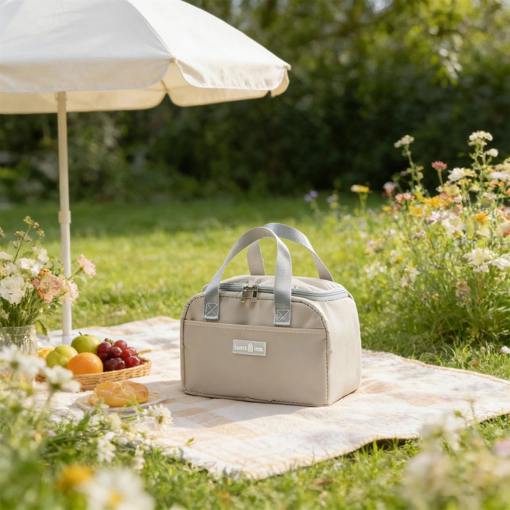 Borsa termica per il pranzo, dimensioni 25x19x14 cm, impermeabile, realizzata in tessuto Oxford e con rivestimento in alluminio