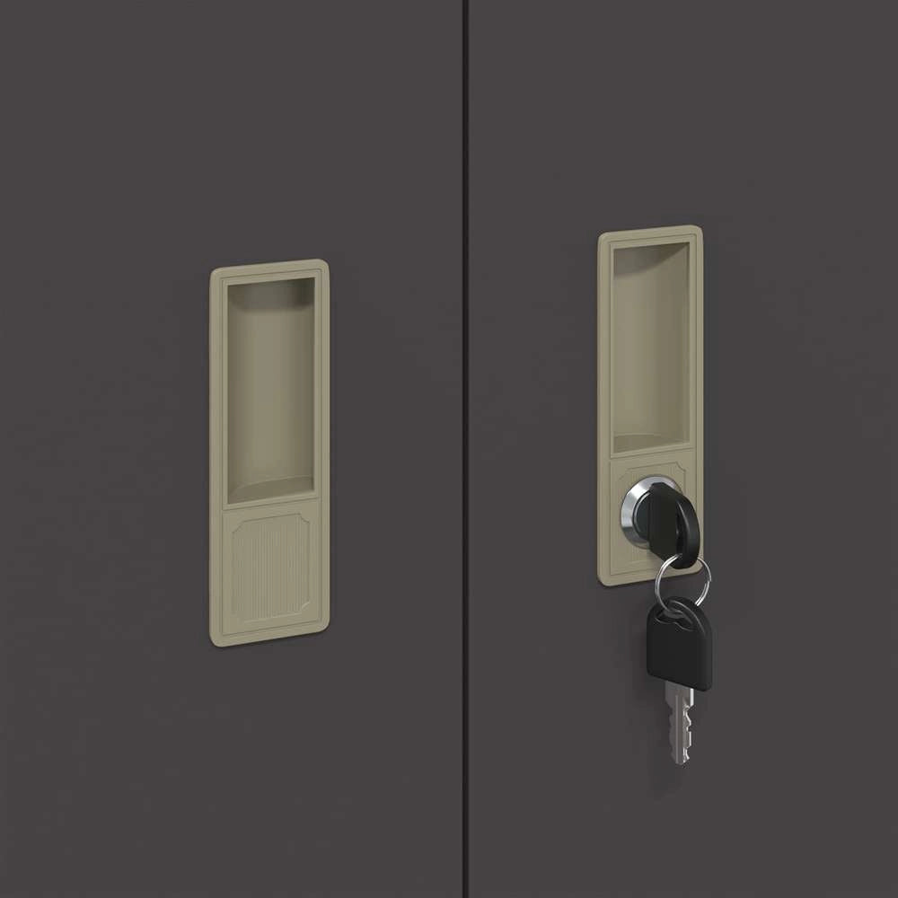 Armadio Nero 60 x 40 x 90 cm Acciaio