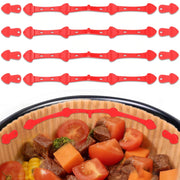 Graffette in silicone magnetiche per friggitrici ad aria, confezione da 4, colore rosso