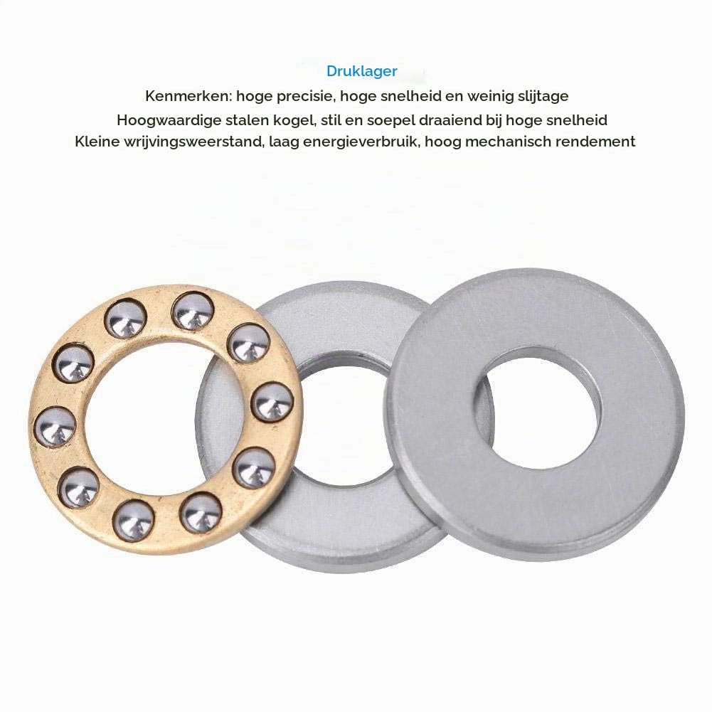 Set di 10 supporti a cuscinetto in acciaio, dimensioni 8x16x5 mm, di alta precisione