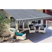 Tendone manuale 3 x 2,5 m Strisce Blu e Bianche 100% Poliestere 160167