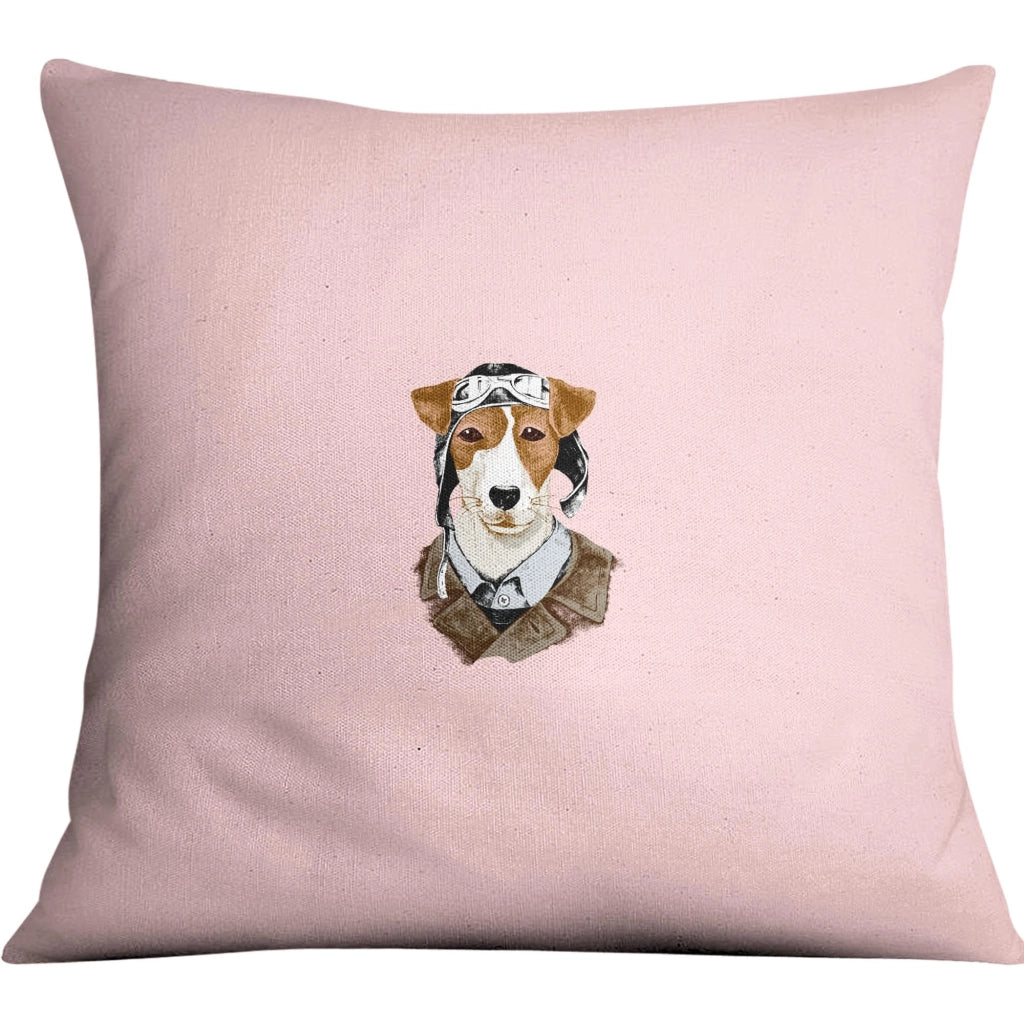 Custodia per cuscino 60x60 cm, color rosa chiaro, in poliestere, con cerniera