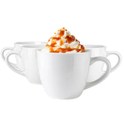 Set di 4 tazze da caffè in Vetroceramica, colore bianco, capacità 230 ml