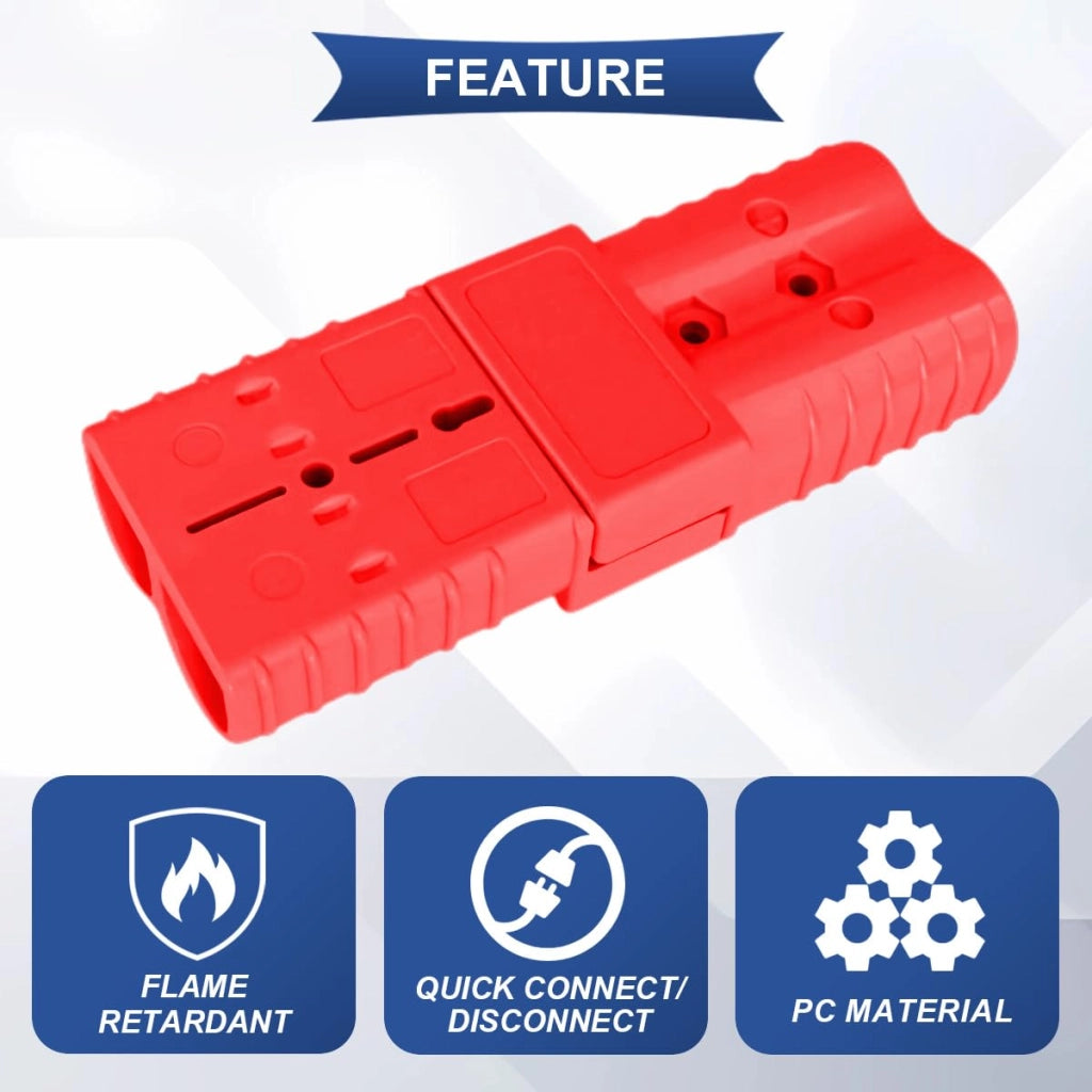 Connettori rapidi per batterie, 2 pezzi, 600 V, 350 A, per cavi da 0 a 2 AWG