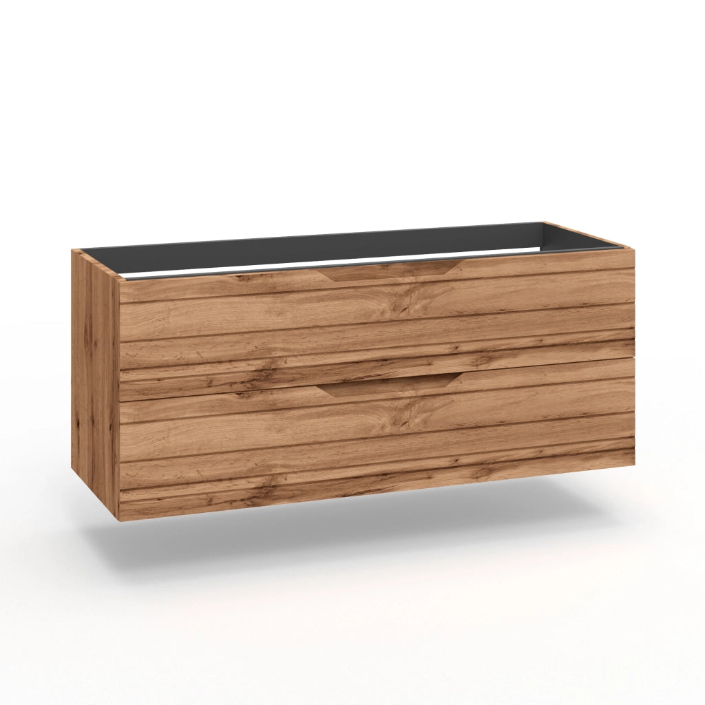 Base portalavabo 2 cassetti per vasca DX SOLMIRA quercia