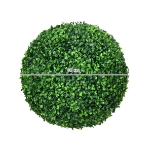 Set di 2 sfere di bosso artificiali con protezione UV in plastica verde Ø40 cm