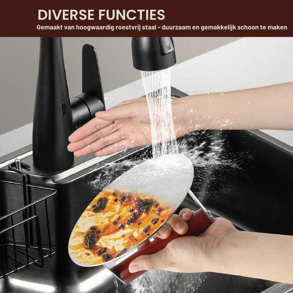 Pressa per hamburger, acciaio inossidabile, 16 cm – professionale e facile da pulire