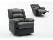 Poltrona relax "Buckingham" - Grigio chiaro