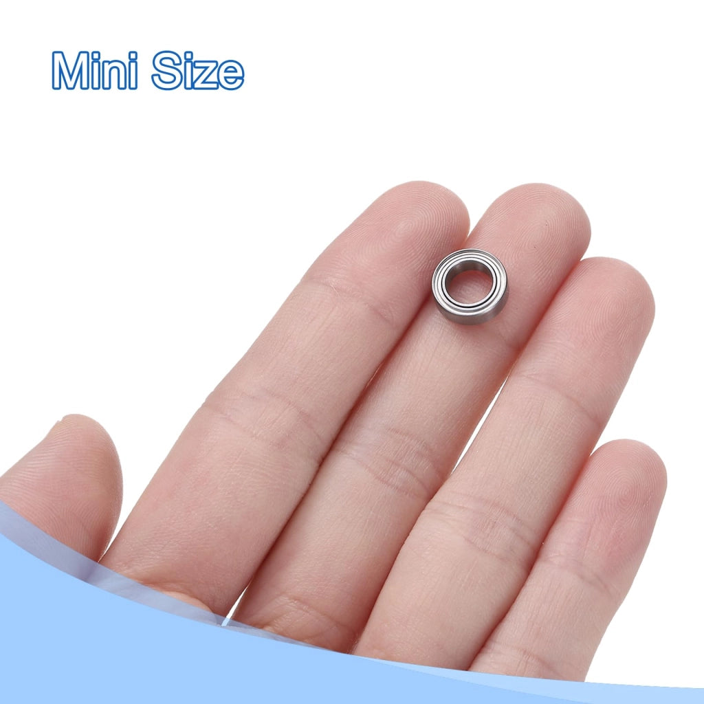 Cuscinetti a sfere radiali MR106ZZ, confezione da 10 pezzi, dimensioni 6x10x3 mm, acciaio cromato, precisione ABEC 5