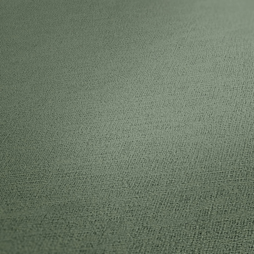 Carta da parati non tessuta Cuba Uni, colore verde, dimensioni 10,05 m x 0,53 m