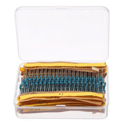 Assortimento di resistenze, 600 pezzi, 30 valori, da 10Ω a 1MΩ, 1/4W, tolleranza ±1%