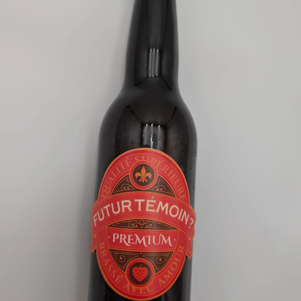 6 etichette per bottiglie di birra – Futur Témoin? – Verde e Oro