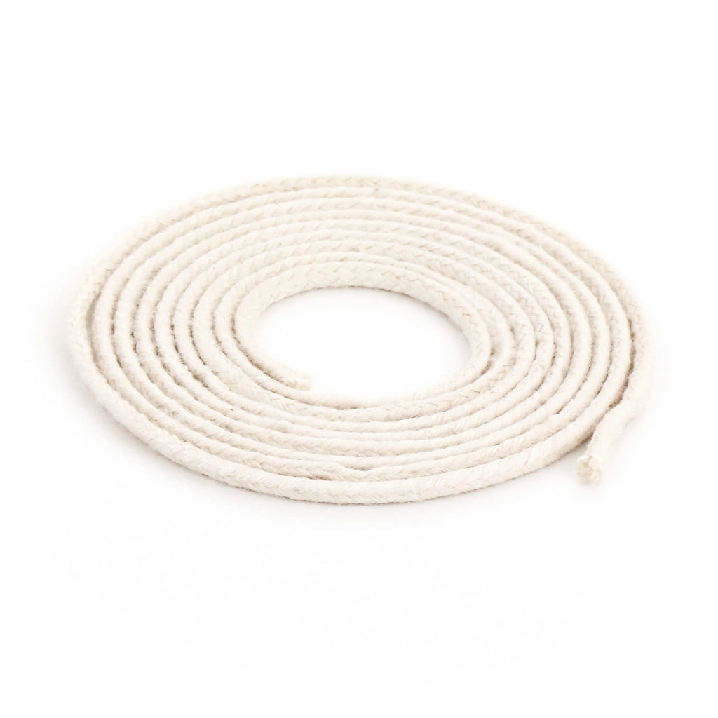 Stoppino rotondo, 1 metro, 100% cotone, 1,0 mm, per lampade a olio