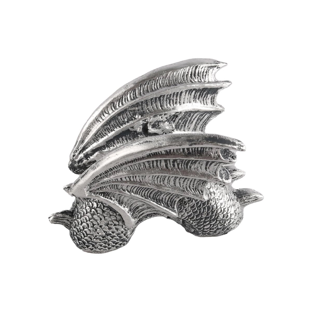Figura di drago tridimensionale in resina, alta 22,5 cm