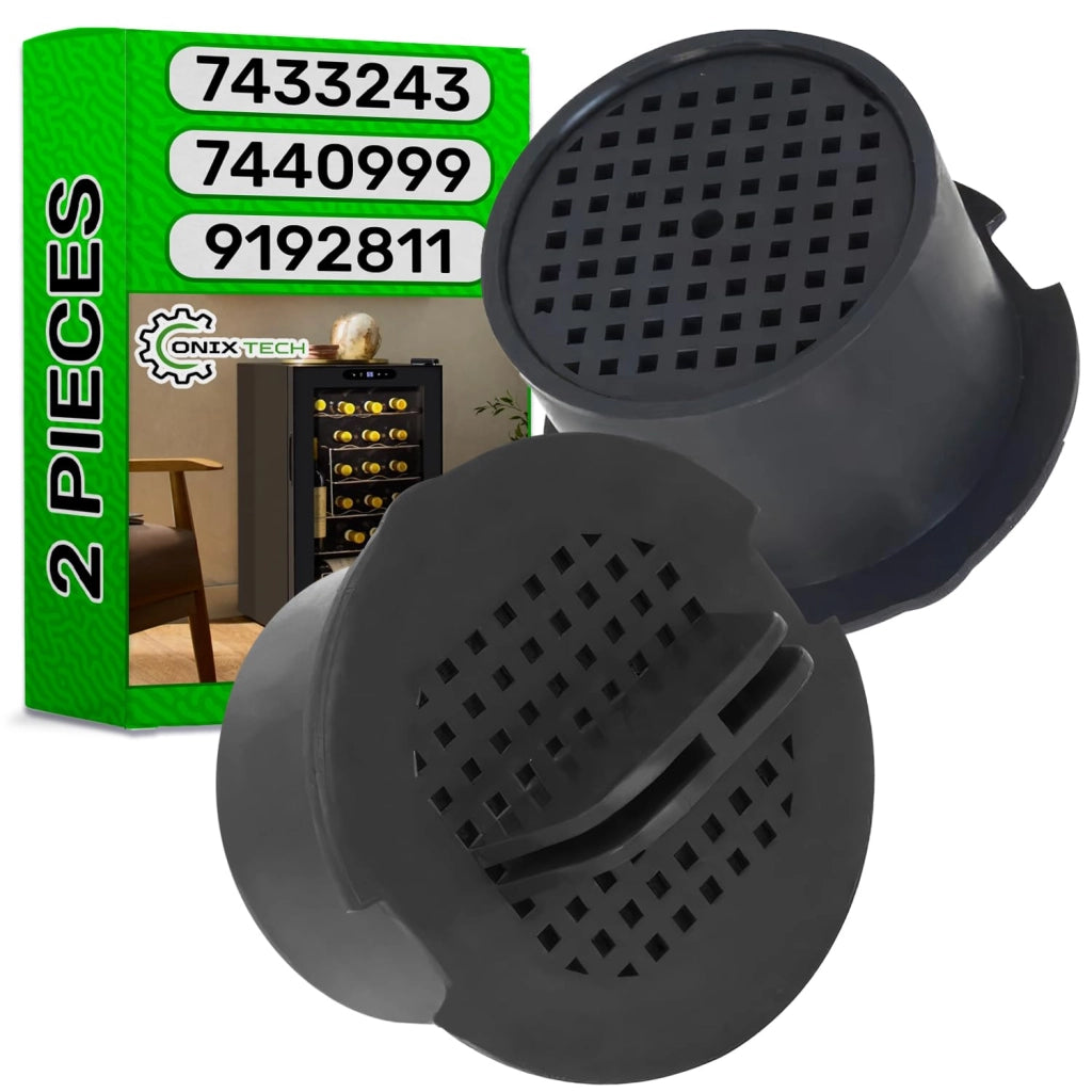 Filtri a carbone attivo per frigorifero, 2 pezzi, diametro 51 mm, colore nero