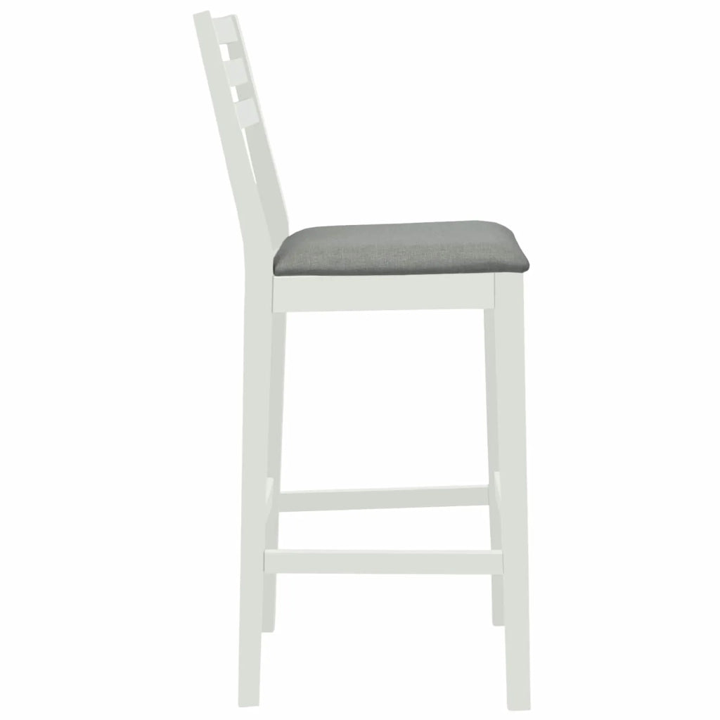 Sgabello da bar 2 pz Bianco e Grigio 42047615