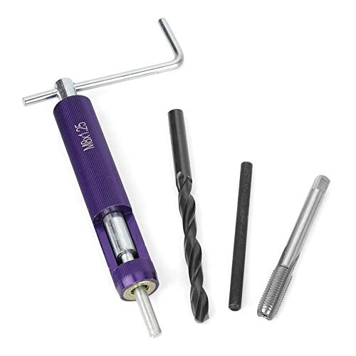 Kit di riparazione filettature + 50 pezzi inserti filettati in acciaio inossidabile M8 x 2D