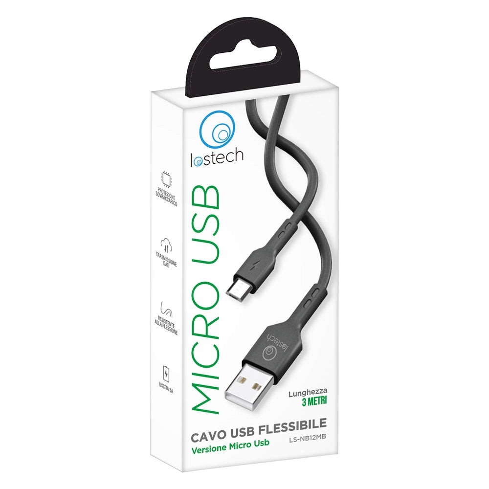 CAVETTO PER SMARTPHONE Micro USB - 3 metri