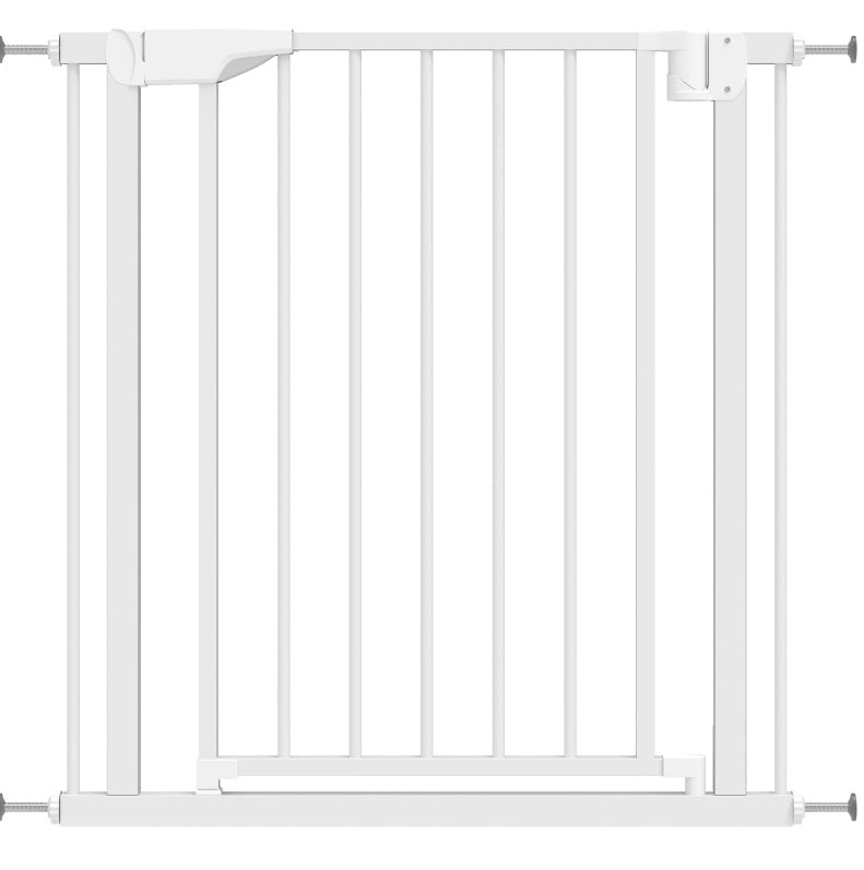 Cancello di sicurezza senza fori 76 cm bianco, chiusura automatica