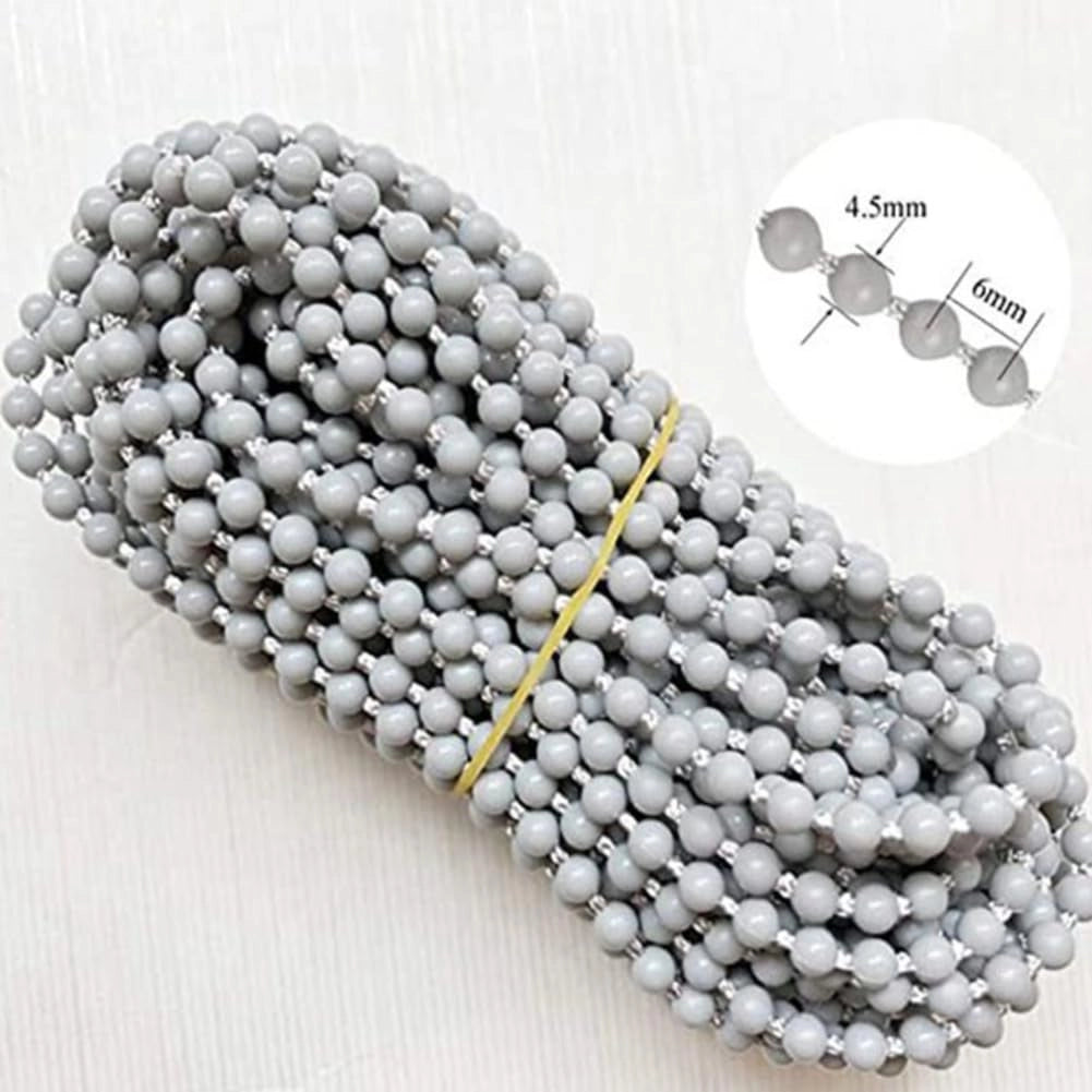 Clip per catene, colore grigio, confezione da 20 pezzi, per tende a rullo e persiane
