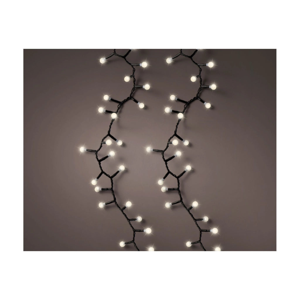 Luci LED Cherry Light nero/bianco caldo 1100cm 8Funz OUT