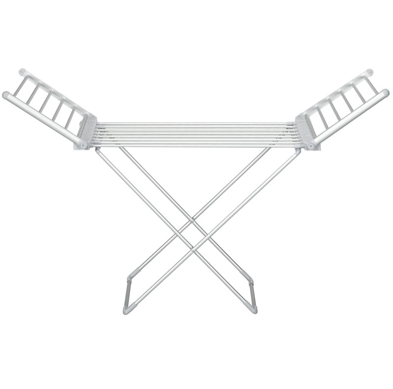 Stendibiancheria elettrico pieghevole in alluminio con ali estensibili – 144 × 53 × 91 cm