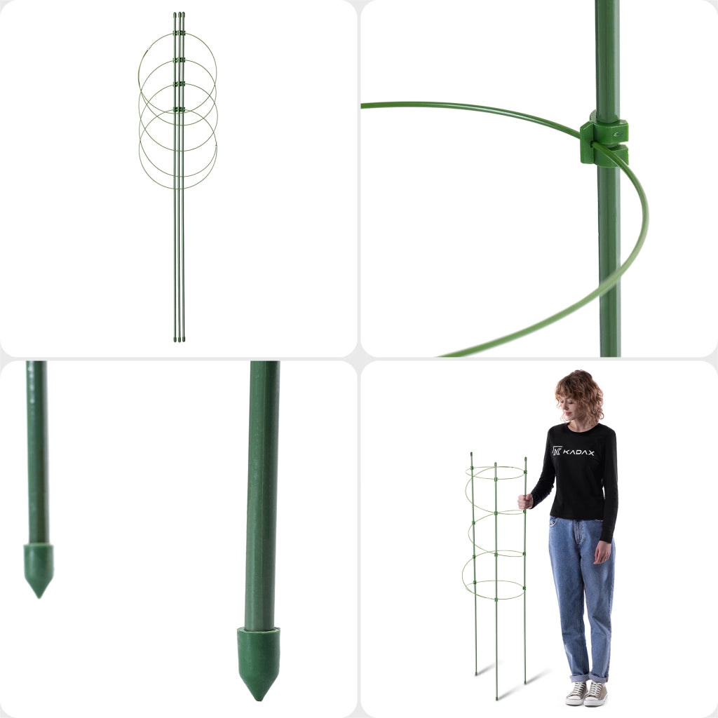 Supporto a spirale per piante KADAX 120 cm verde