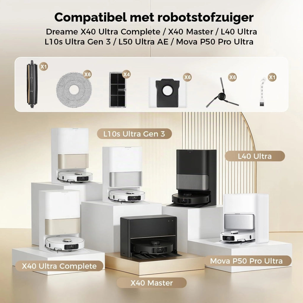 Ricambi per aspirapolvere Dreame L10s Ultra Gen 3 – confezione da 25 pezzi